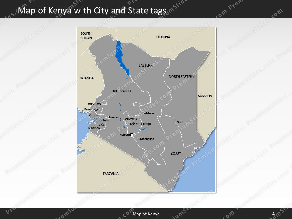 powerpoint map kenya