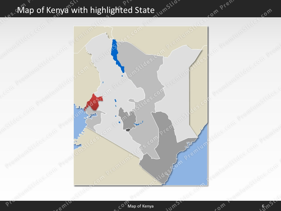 powerpoint map kenya