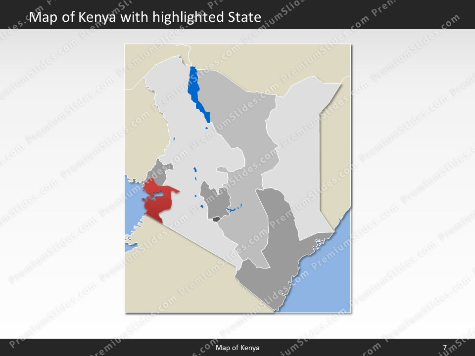 powerpoint map kenya