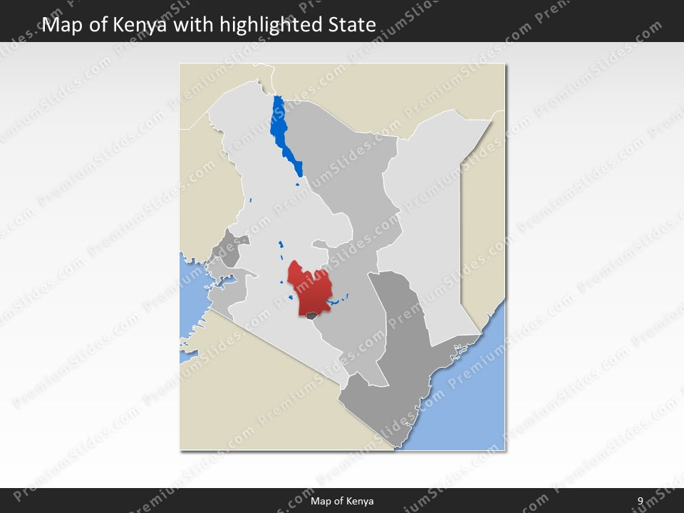 powerpoint map kenya