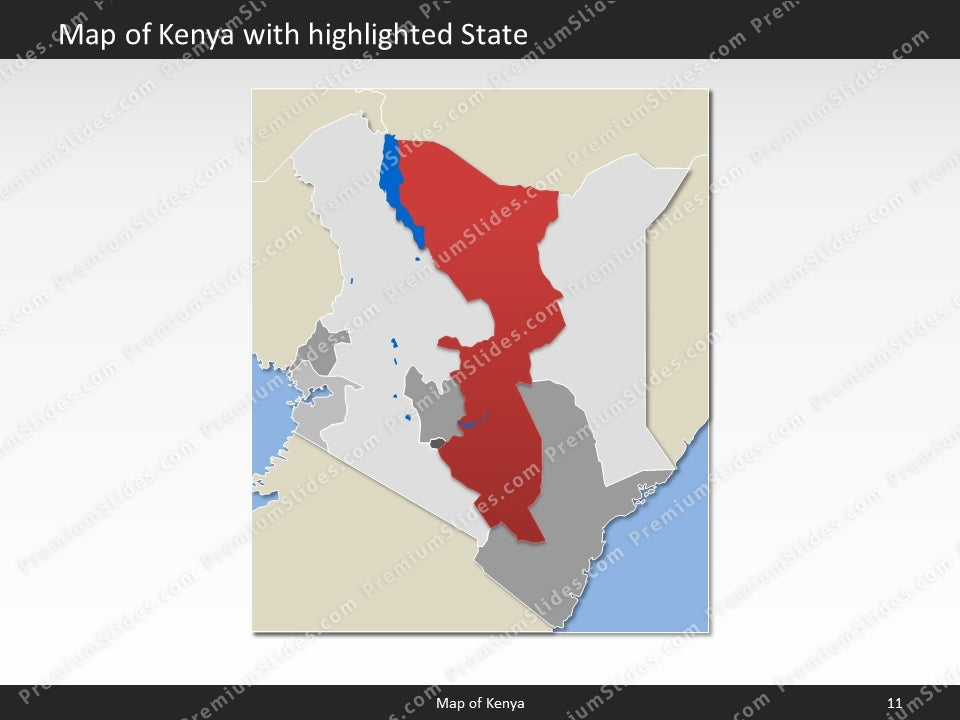 powerpoint map kenya