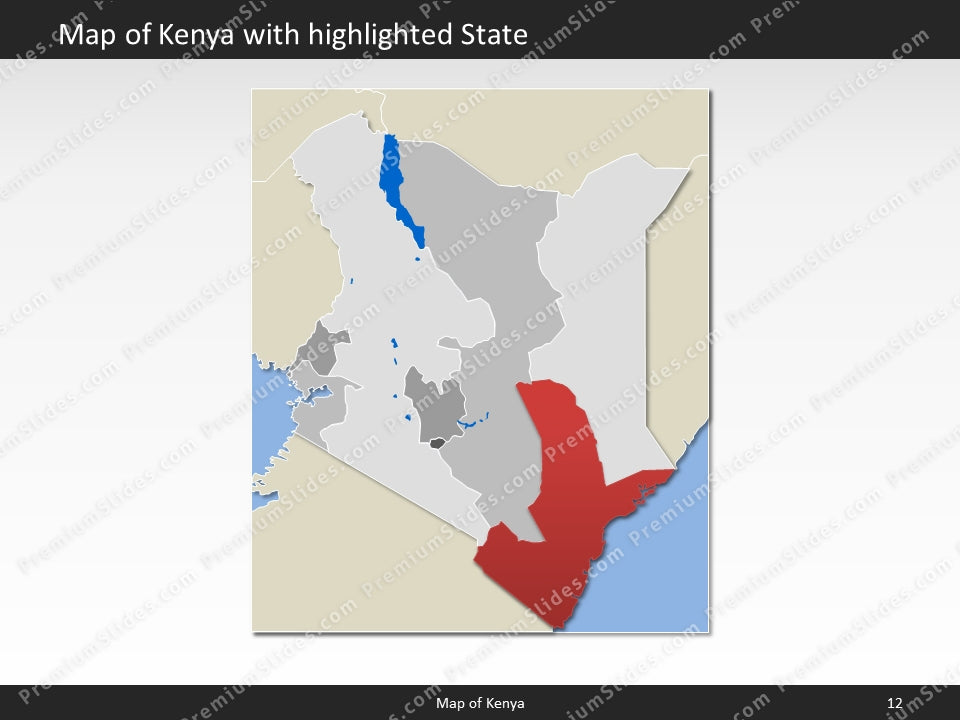 powerpoint map kenya