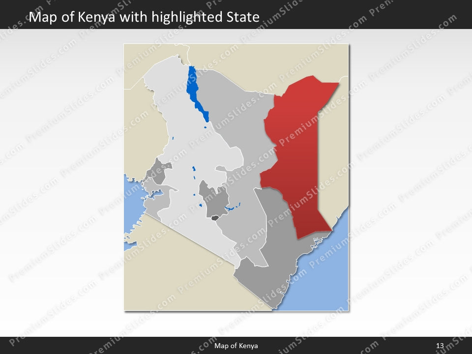 powerpoint map kenya