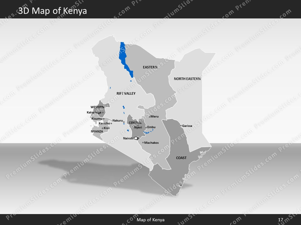 powerpoint map kenya
