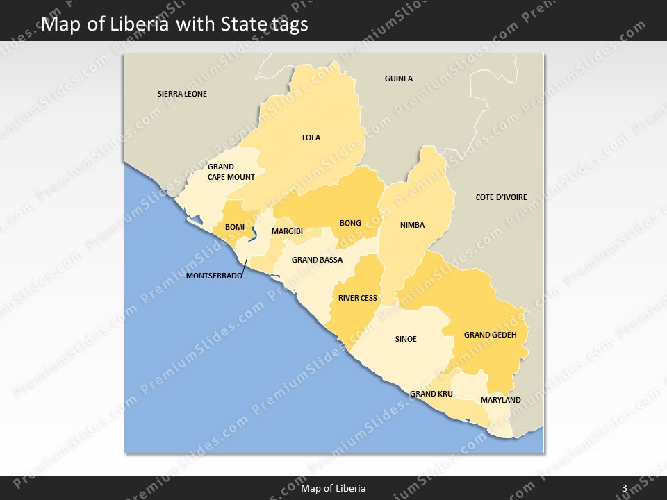 powerpoint map liberia