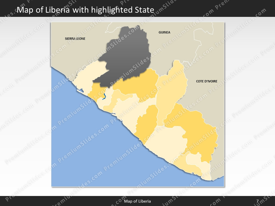 powerpoint map liberia