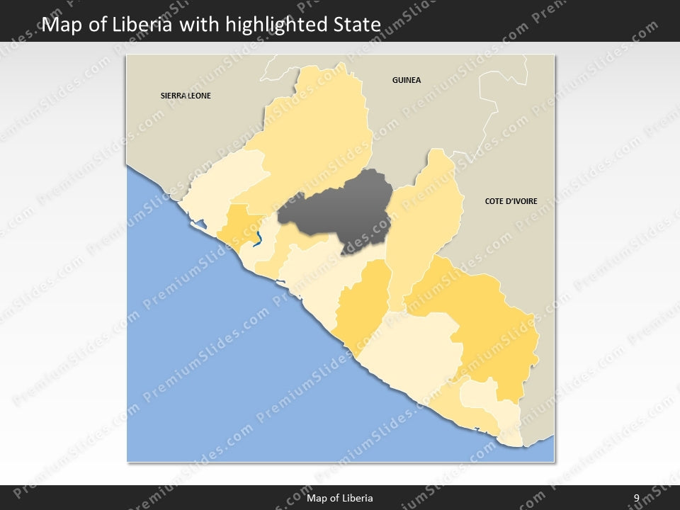 powerpoint map liberia