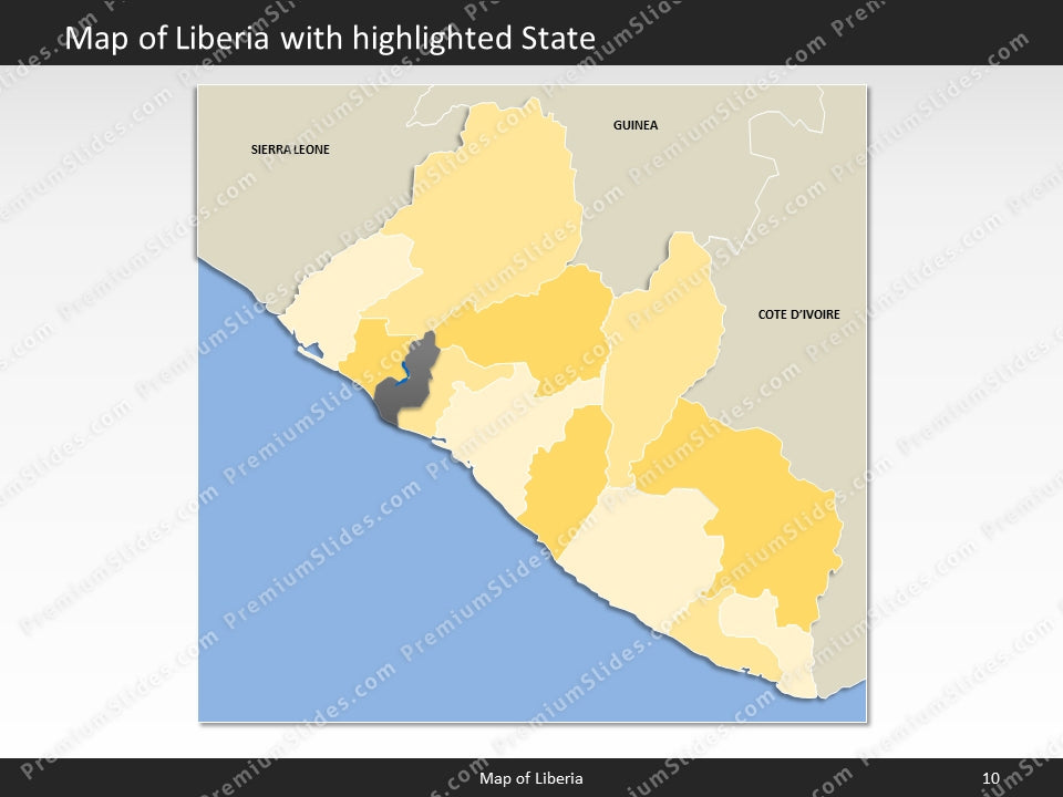 powerpoint map liberia