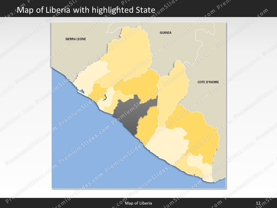 powerpoint map liberia