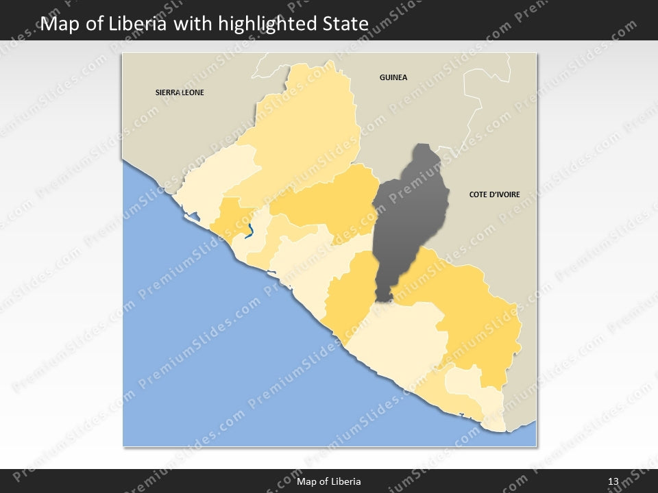 powerpoint map liberia
