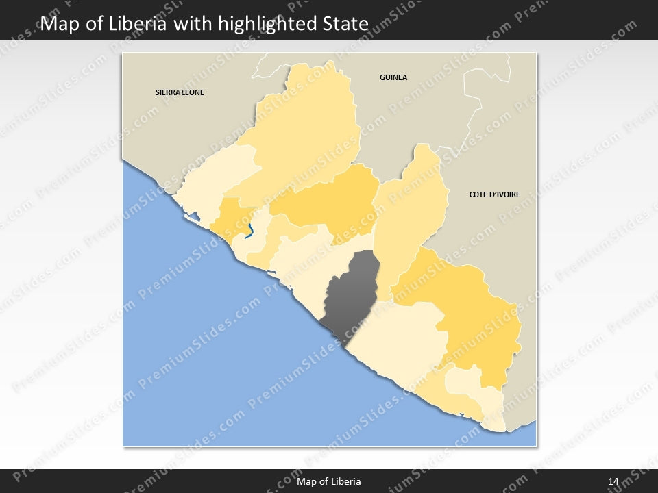 powerpoint map liberia