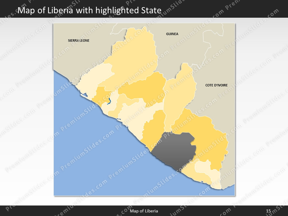 powerpoint map liberia