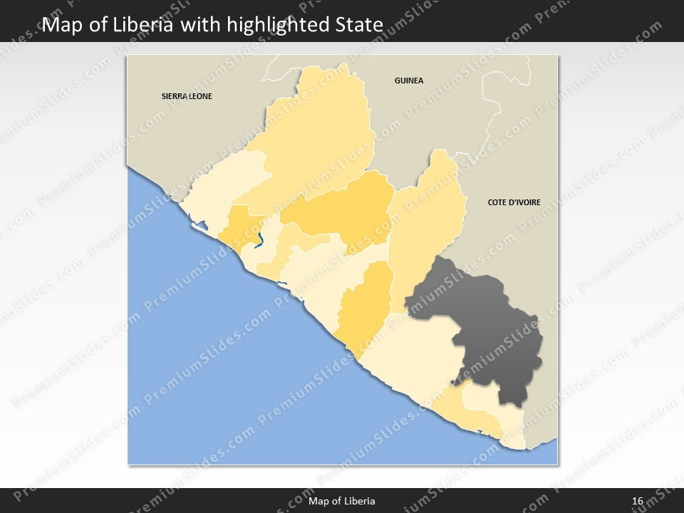 powerpoint map liberia