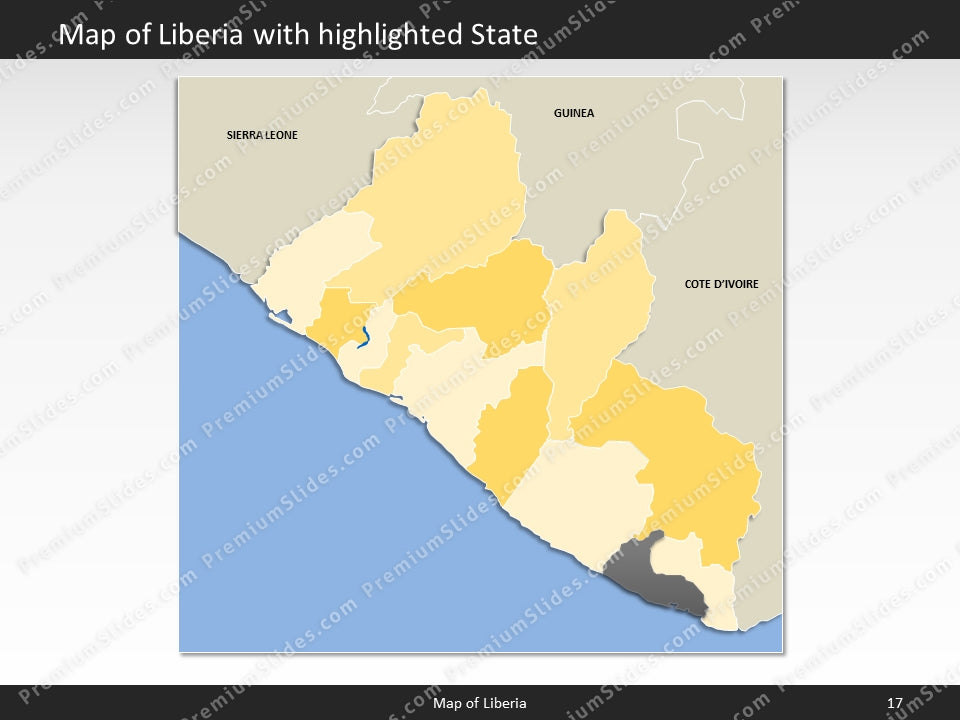powerpoint map liberia
