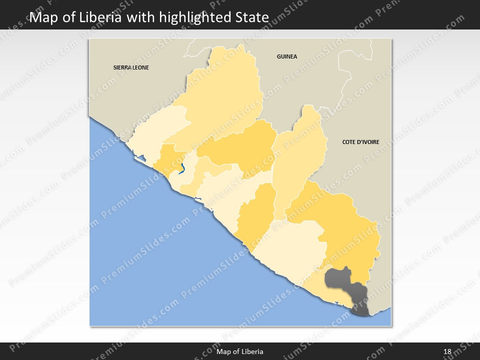 powerpoint map liberia