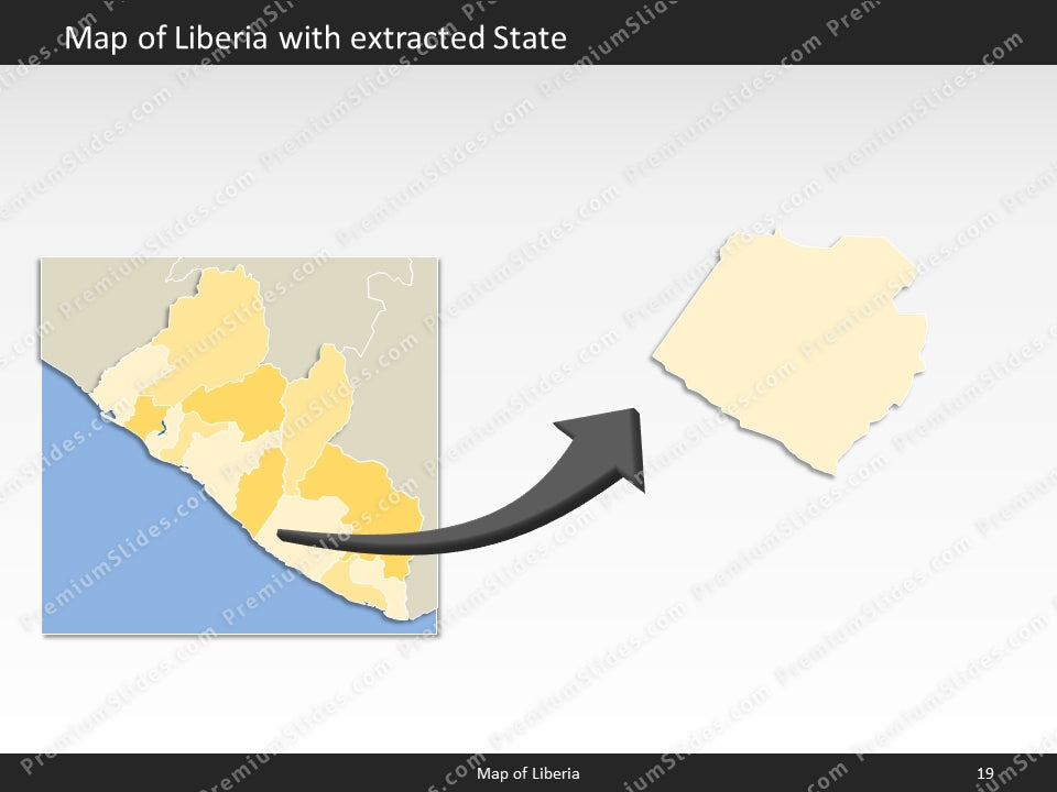 powerpoint map liberia