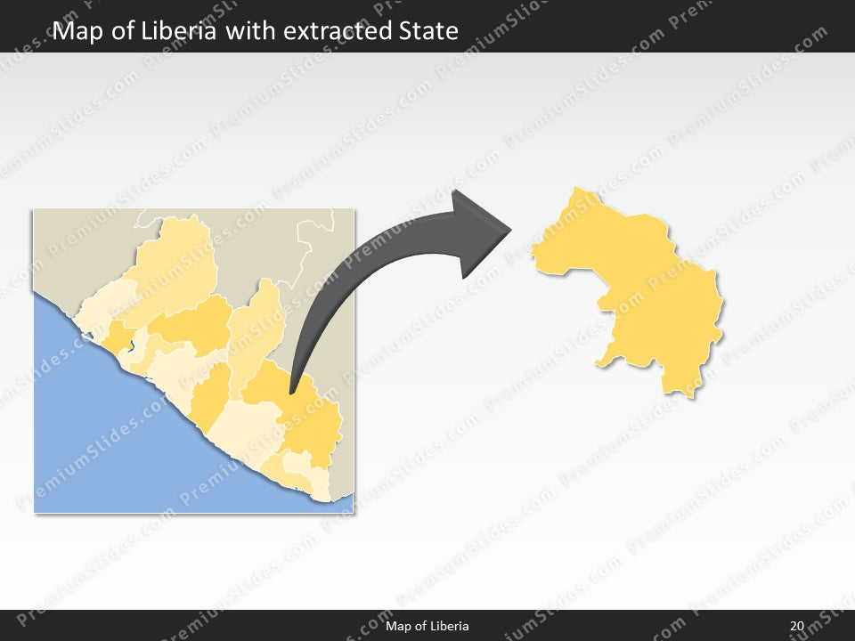 powerpoint map liberia
