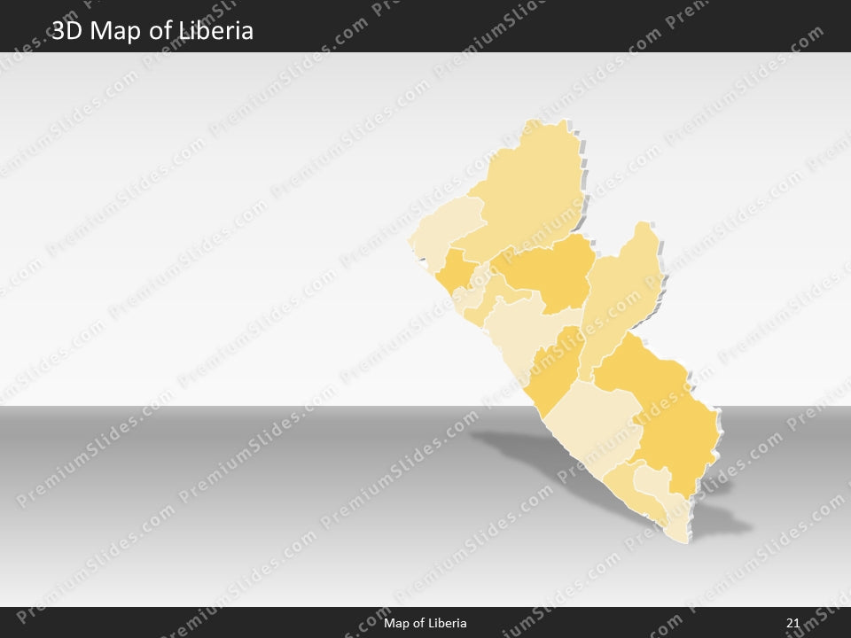 powerpoint map liberia