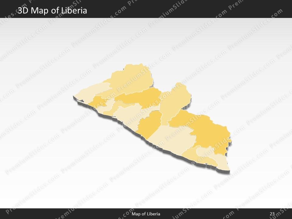 powerpoint map liberia