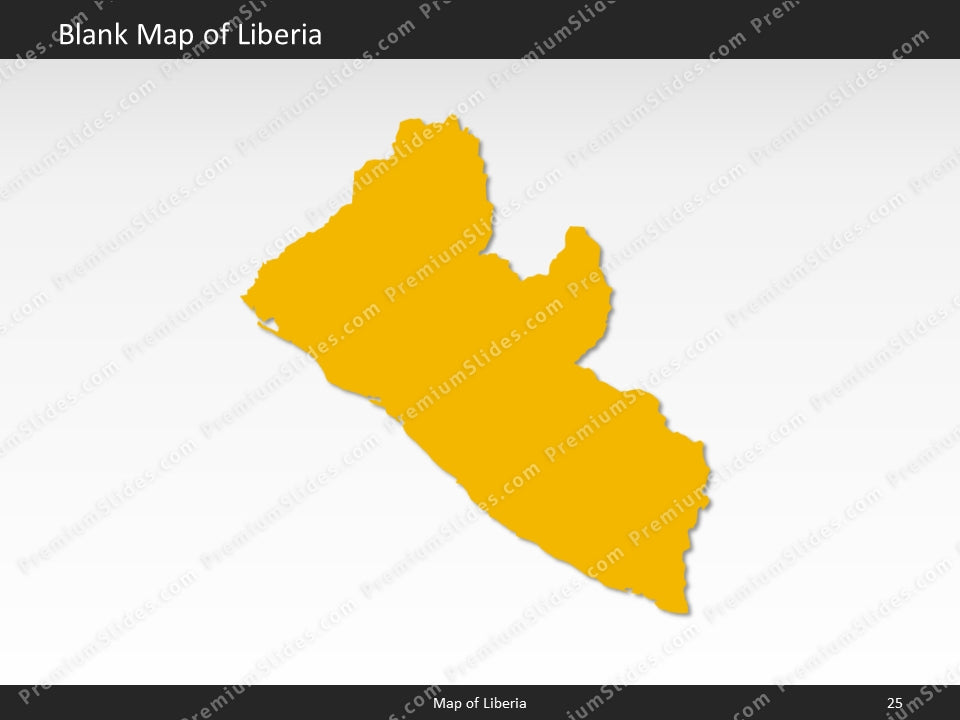 powerpoint map liberia