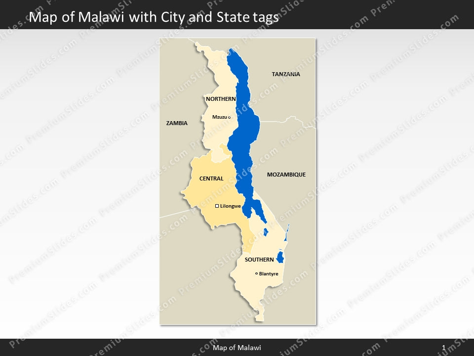 powerpoint map malawi