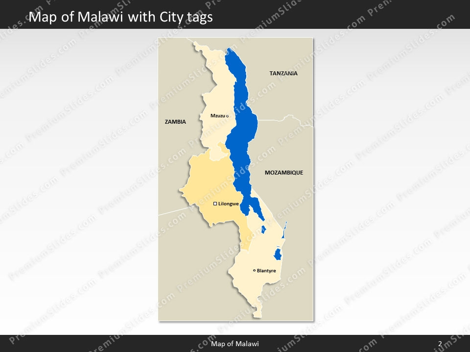 powerpoint map malawi