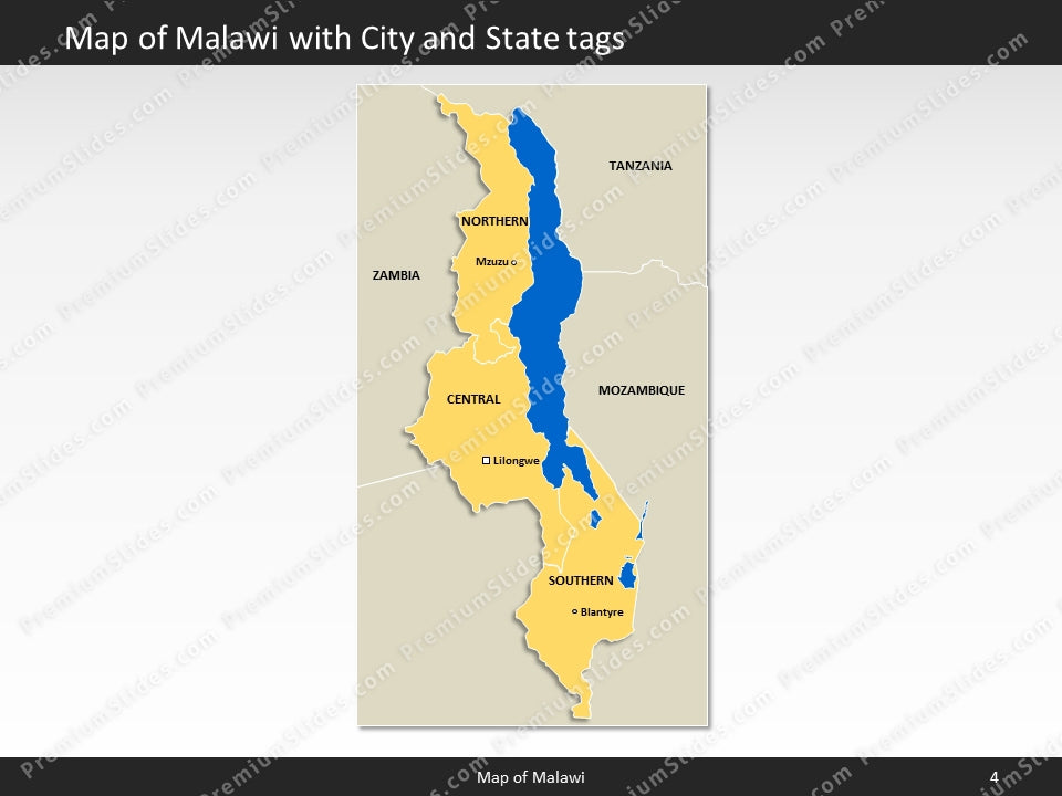 powerpoint map malawi