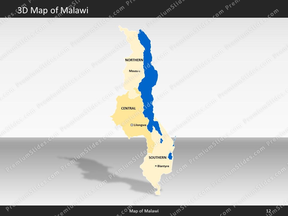 powerpoint map malawi