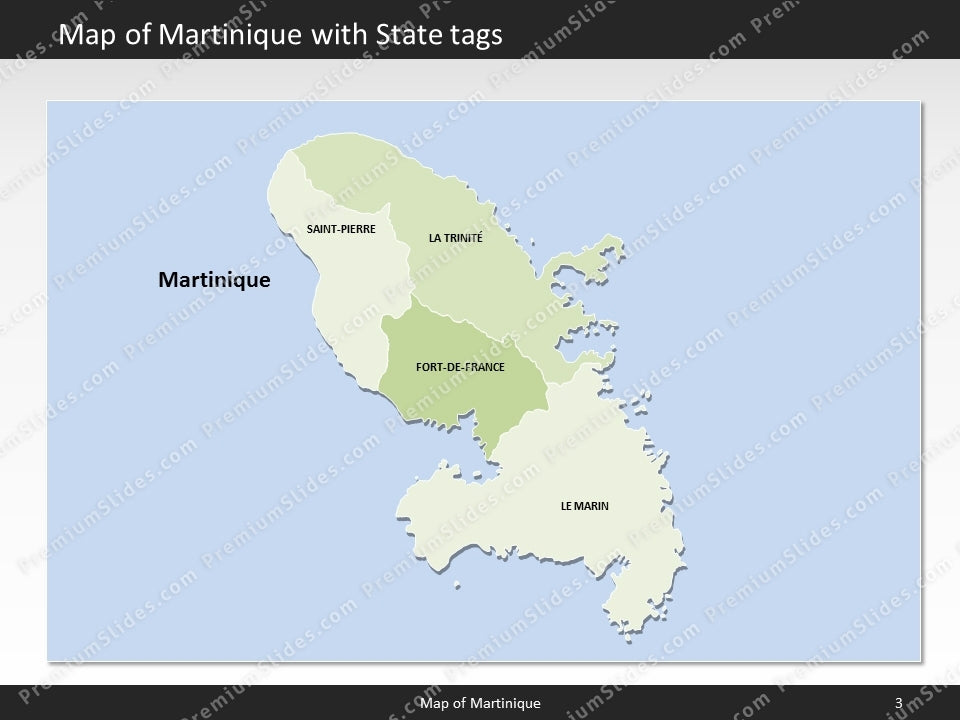 powerpoint map martinique