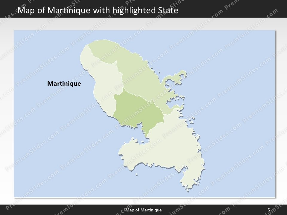 powerpoint map martinique