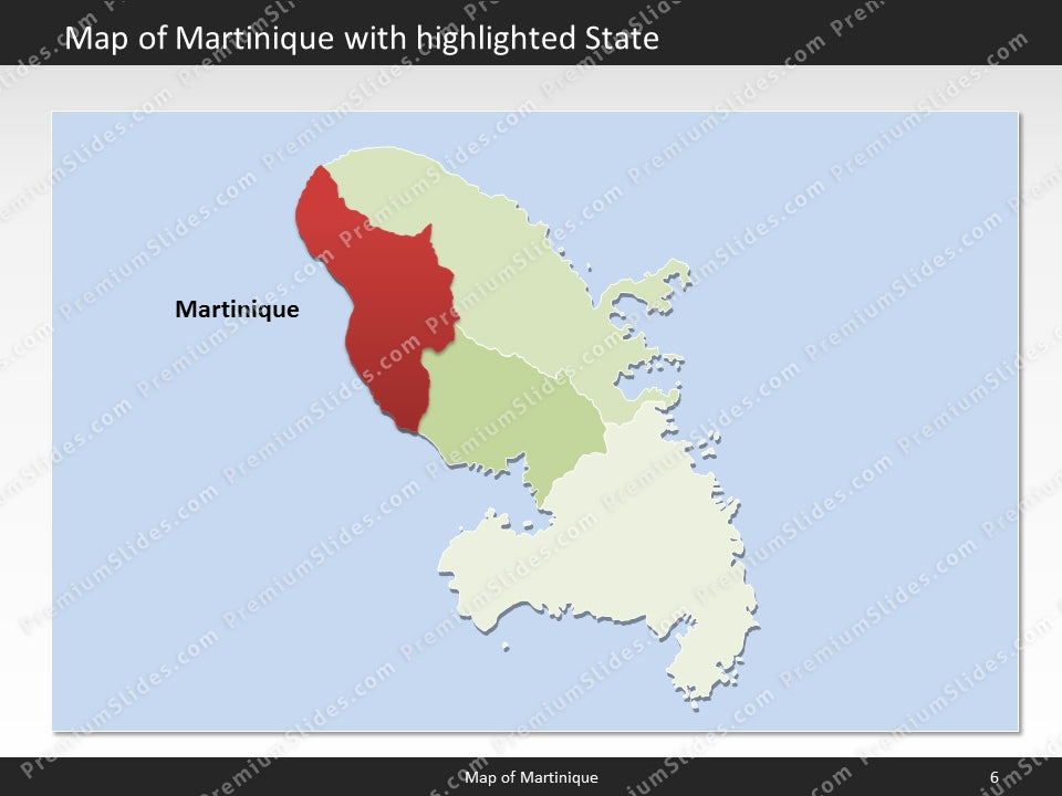 powerpoint map martinique
