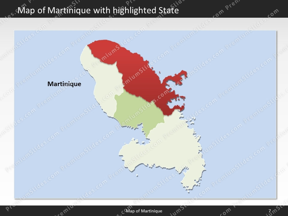 powerpoint map martinique