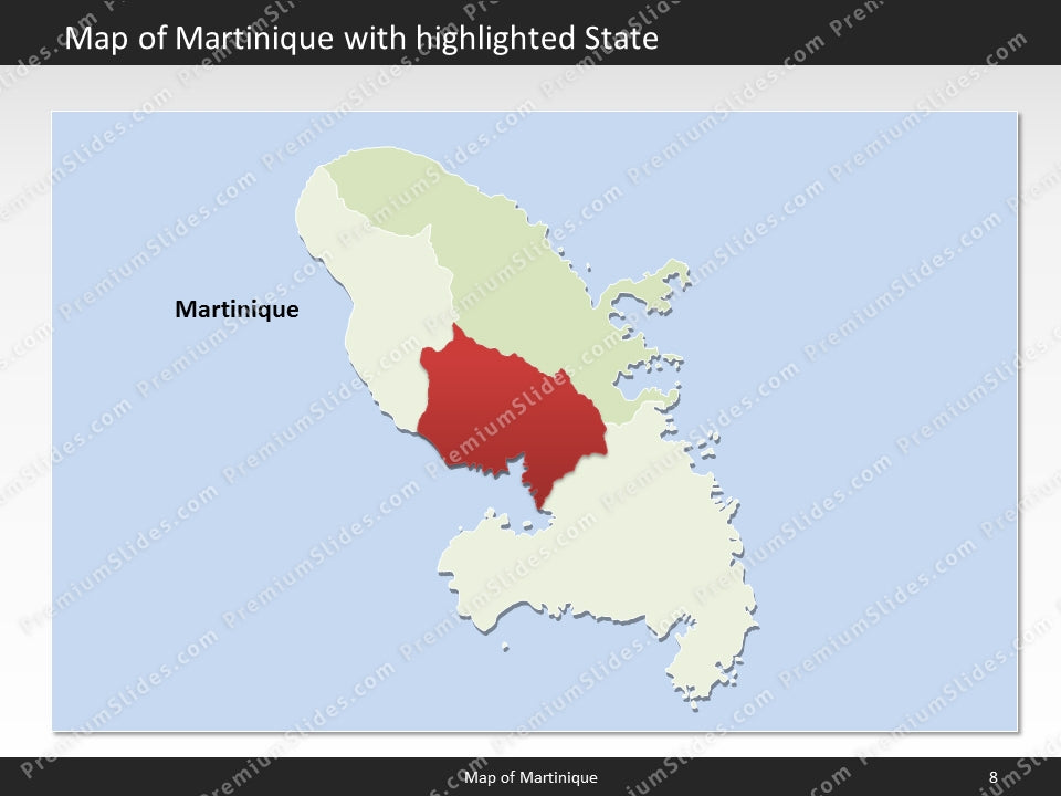 powerpoint map martinique