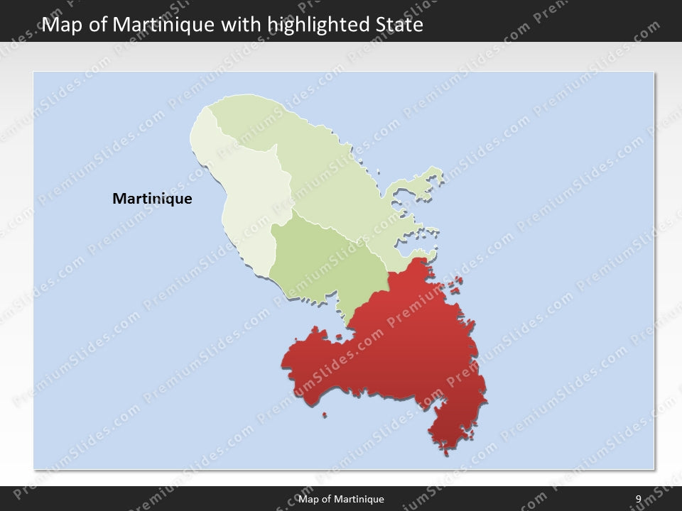 powerpoint map martinique