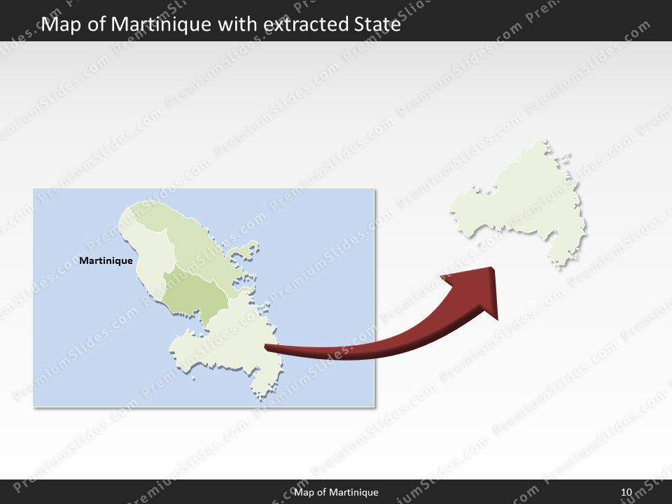 powerpoint map martinique