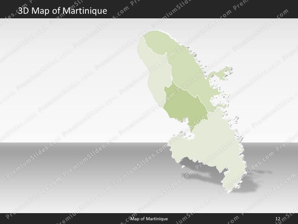 powerpoint map martinique