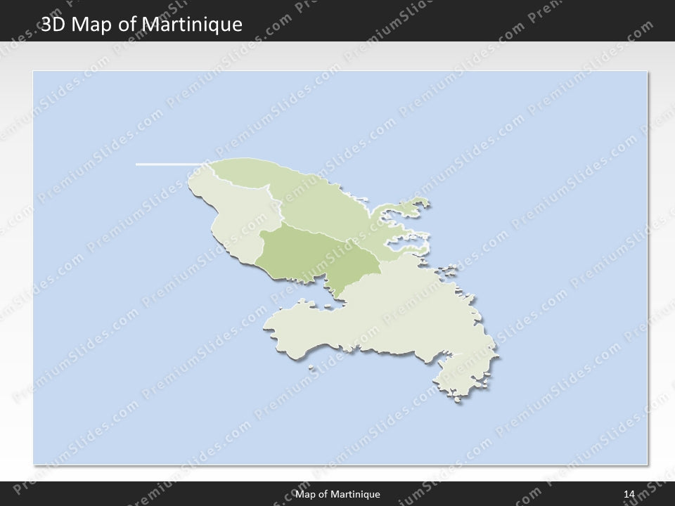 powerpoint map martinique