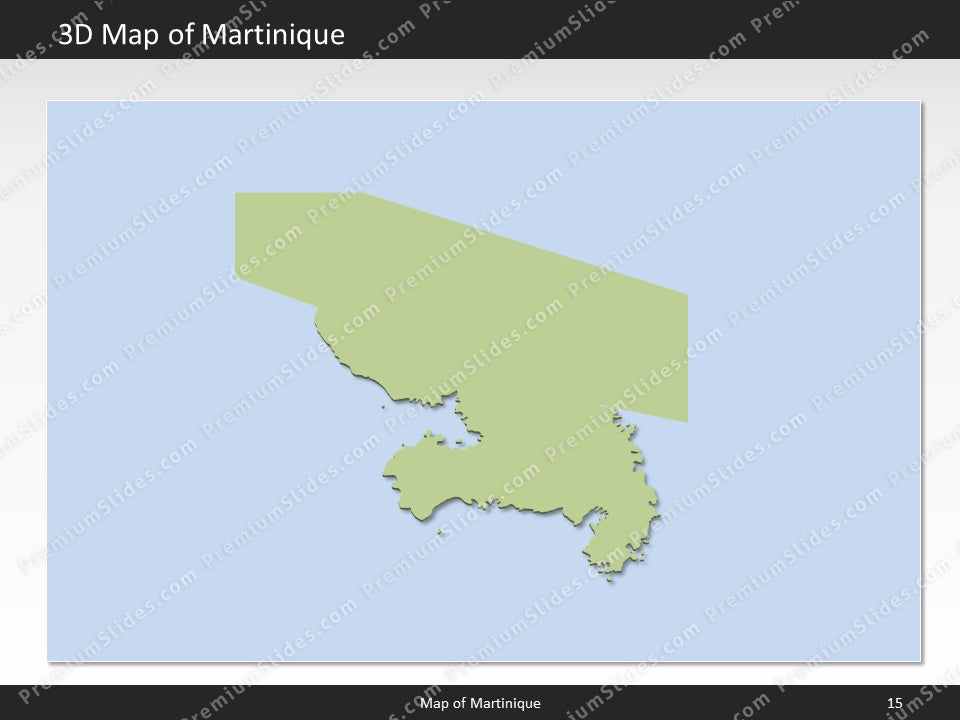 powerpoint map martinique