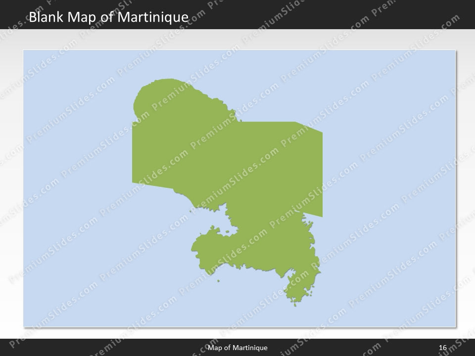 powerpoint map martinique