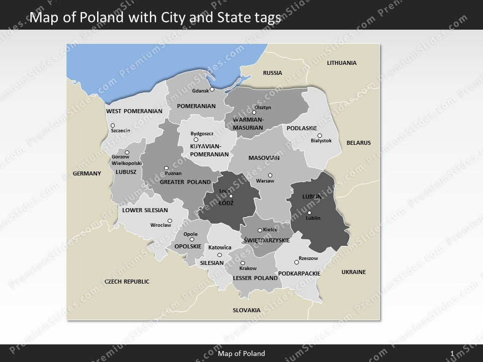 powerpoint map poland