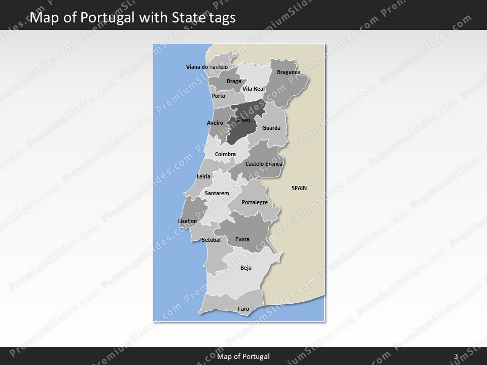 powerpoint map portugal