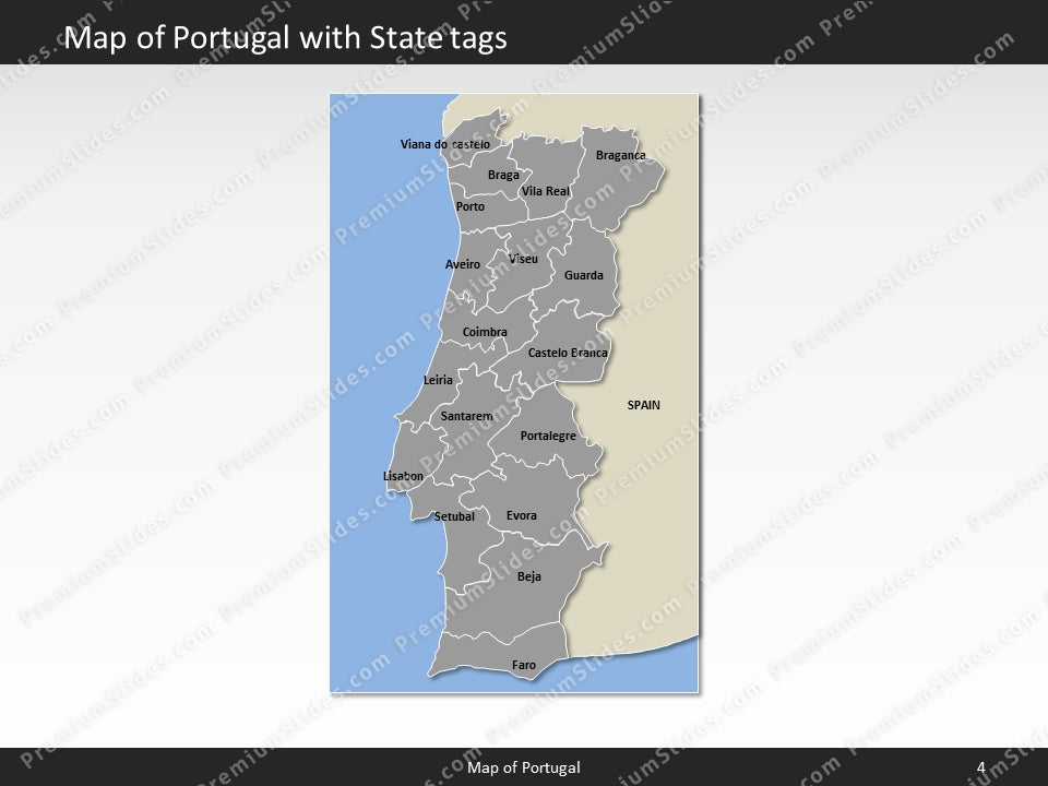 powerpoint map portugal