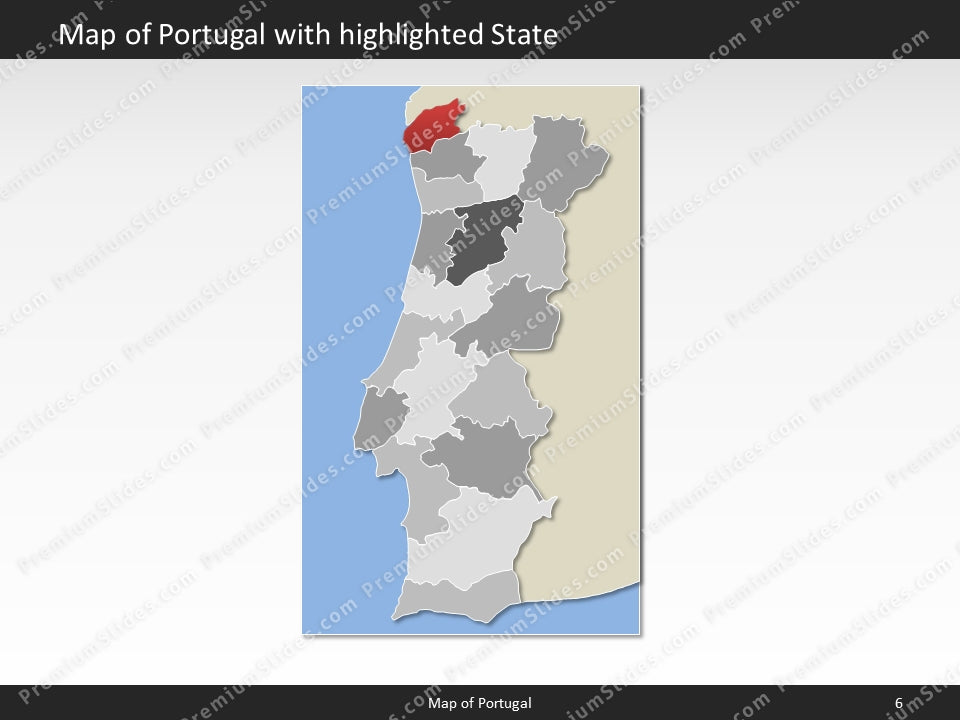 powerpoint map portugal