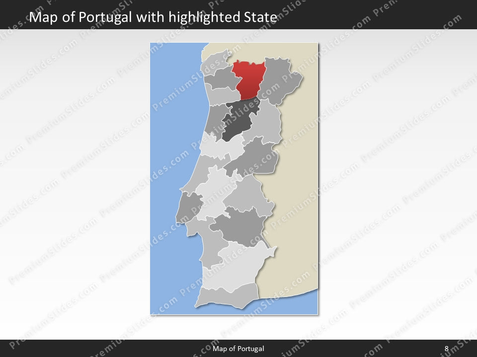 powerpoint map portugal