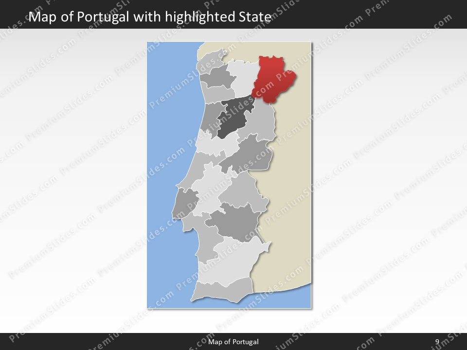powerpoint map portugal