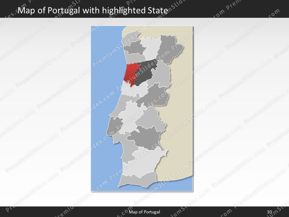 powerpoint map portugal