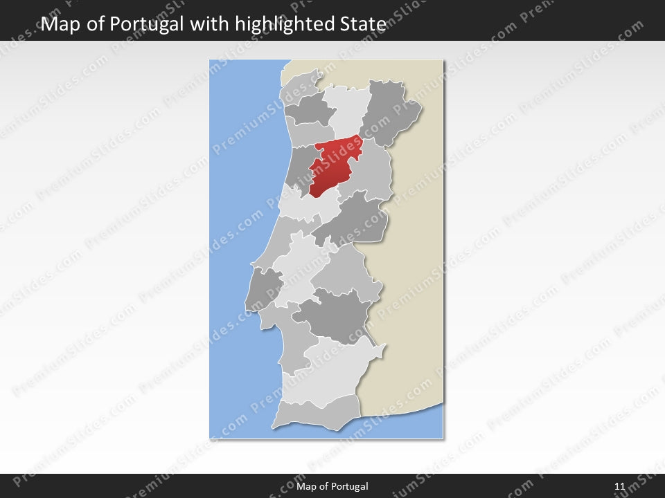 powerpoint map portugal