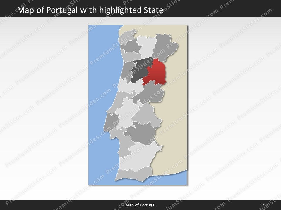 powerpoint map portugal