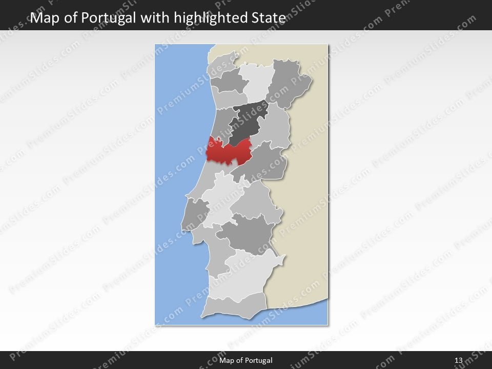 powerpoint map portugal