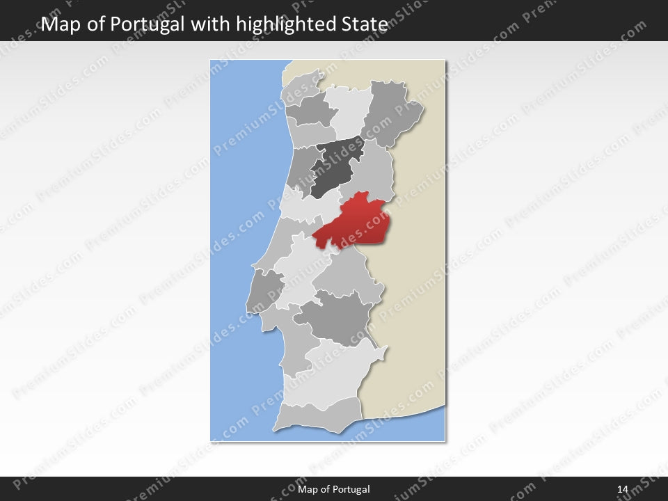 powerpoint map portugal